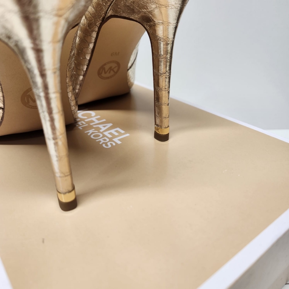 Michael kors Arianna pump Metallic leather - Picture 5 of 9